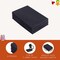 FabricLA Acrylic Felt Sheets for Crafts - Precut 9" X 12" Inches (20 cm X 30 cm) Felt Squares - Use Felt Fabric Craft Sheets for DIY, Hobby, Costume, and Decoration | Dark Grey - 8 Pieces